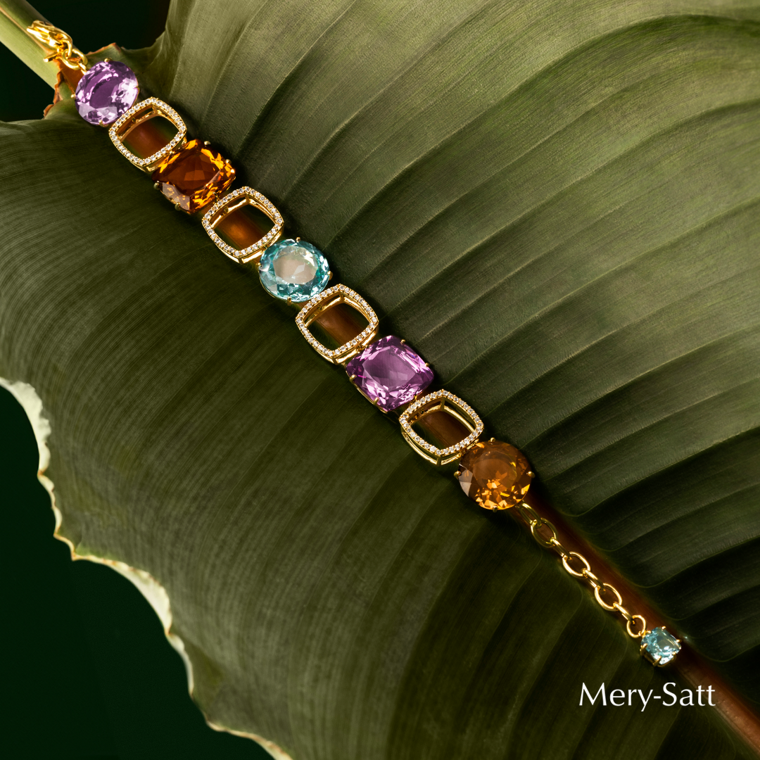 Pulsera Vianna Vermeil Amatista Topacio Azul Citrino-1