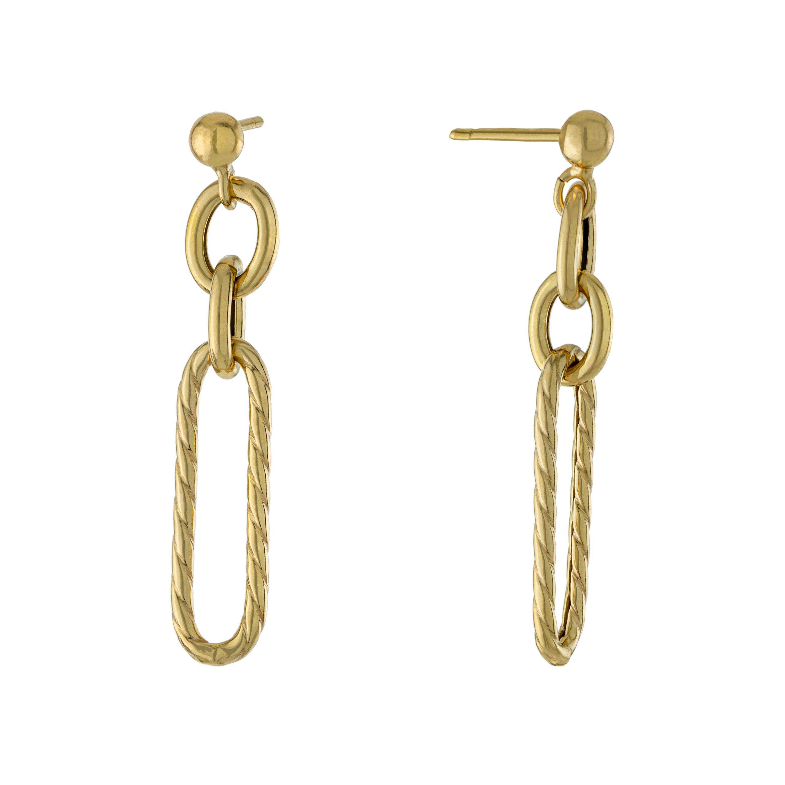 Aros Eslabon Paper Clip Fern-0