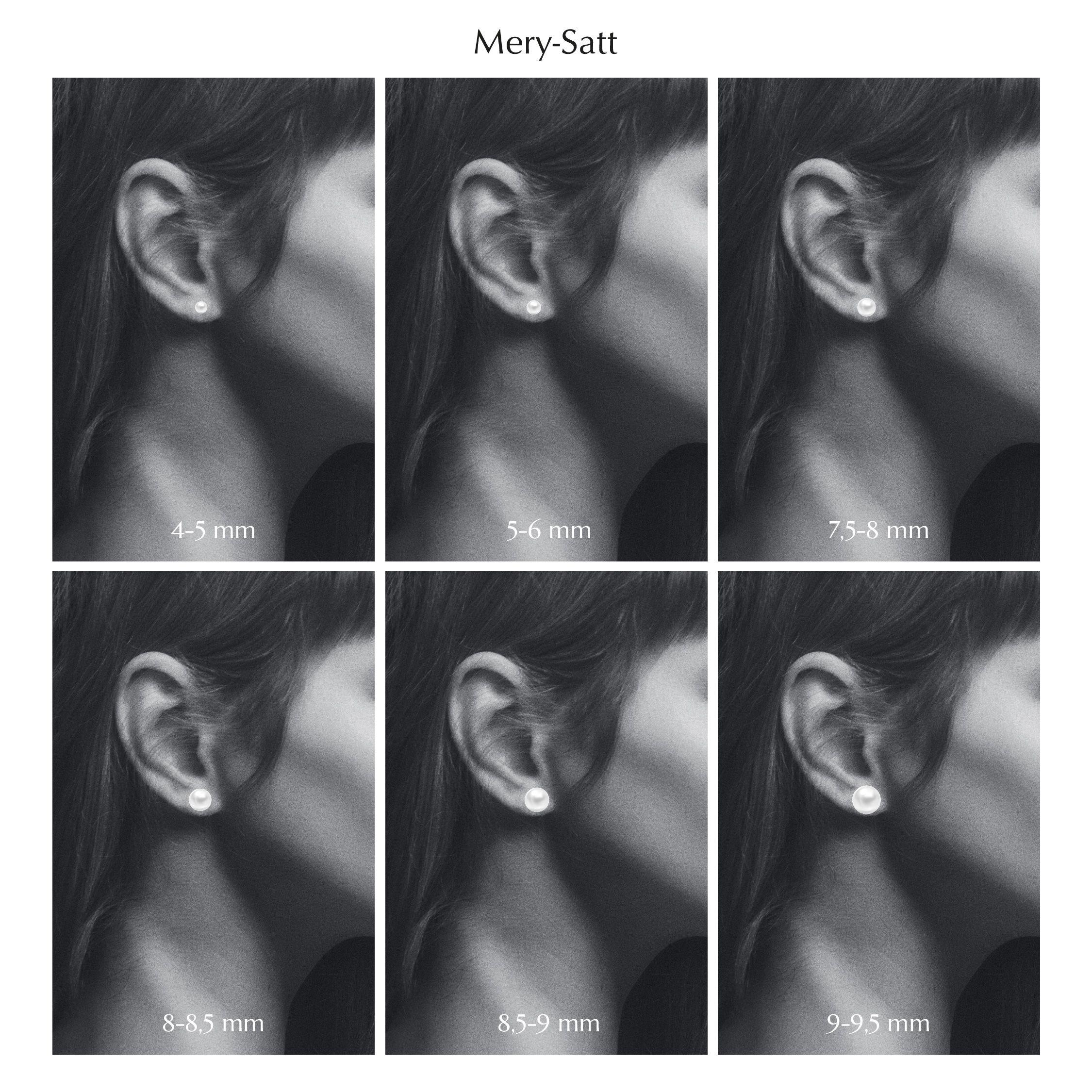 Aros Perlas Akoya Oro Amarillo 18K - 5.5 A 6Mm-1