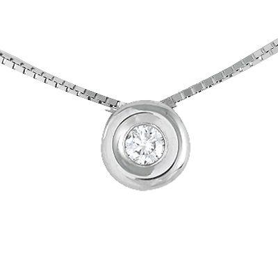 Punto De Luz Oro Blanco 18K Diamante Bisel 0.14Ct-2