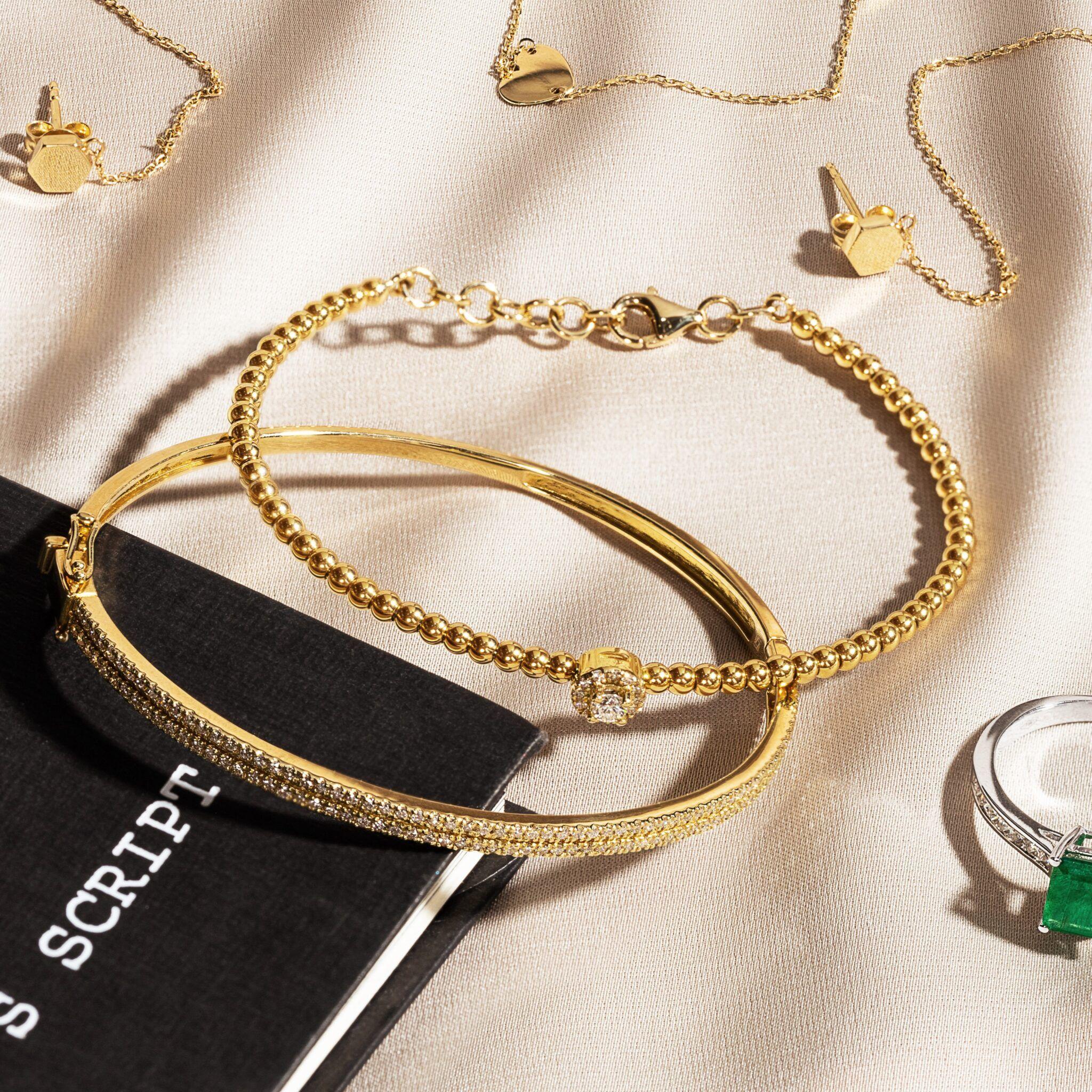 Esclava Diamantes Oro Amarillo-4