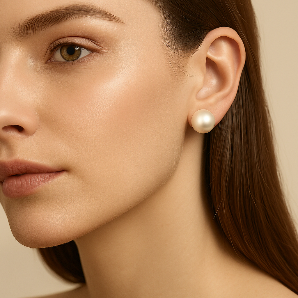 AROS PERLA CULTIVADA 3/4 ORO BCO 18 KT-2