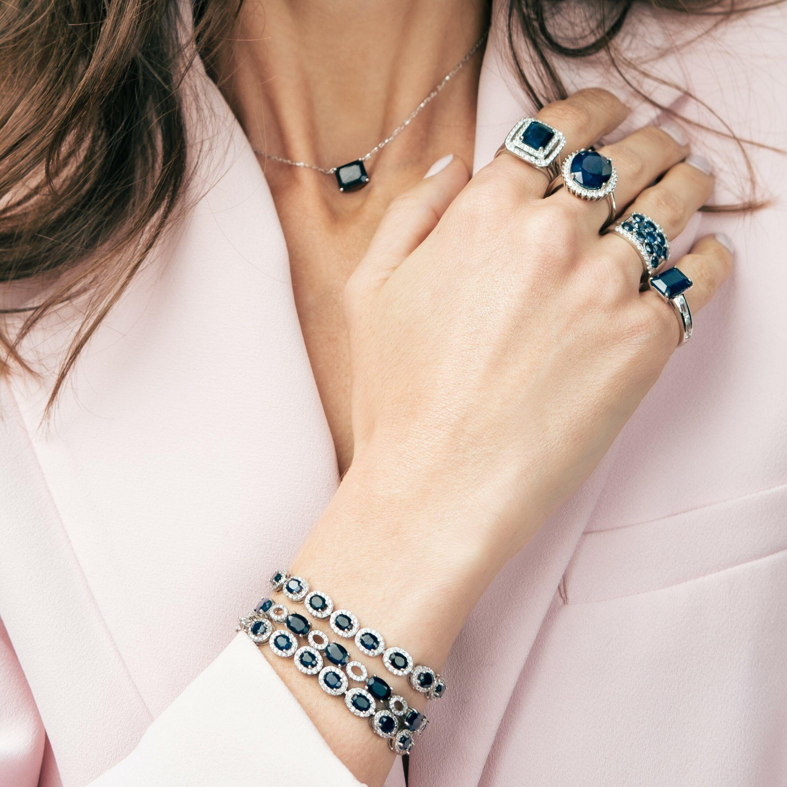 Pulsera Bloom Zafiro Natural 6Ct-3