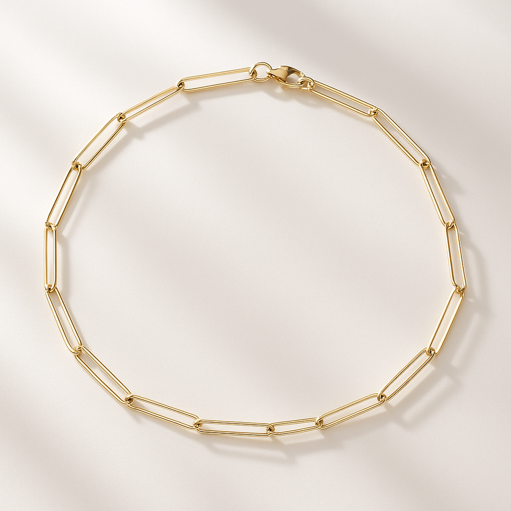 Collar Plata Paper Clip-1