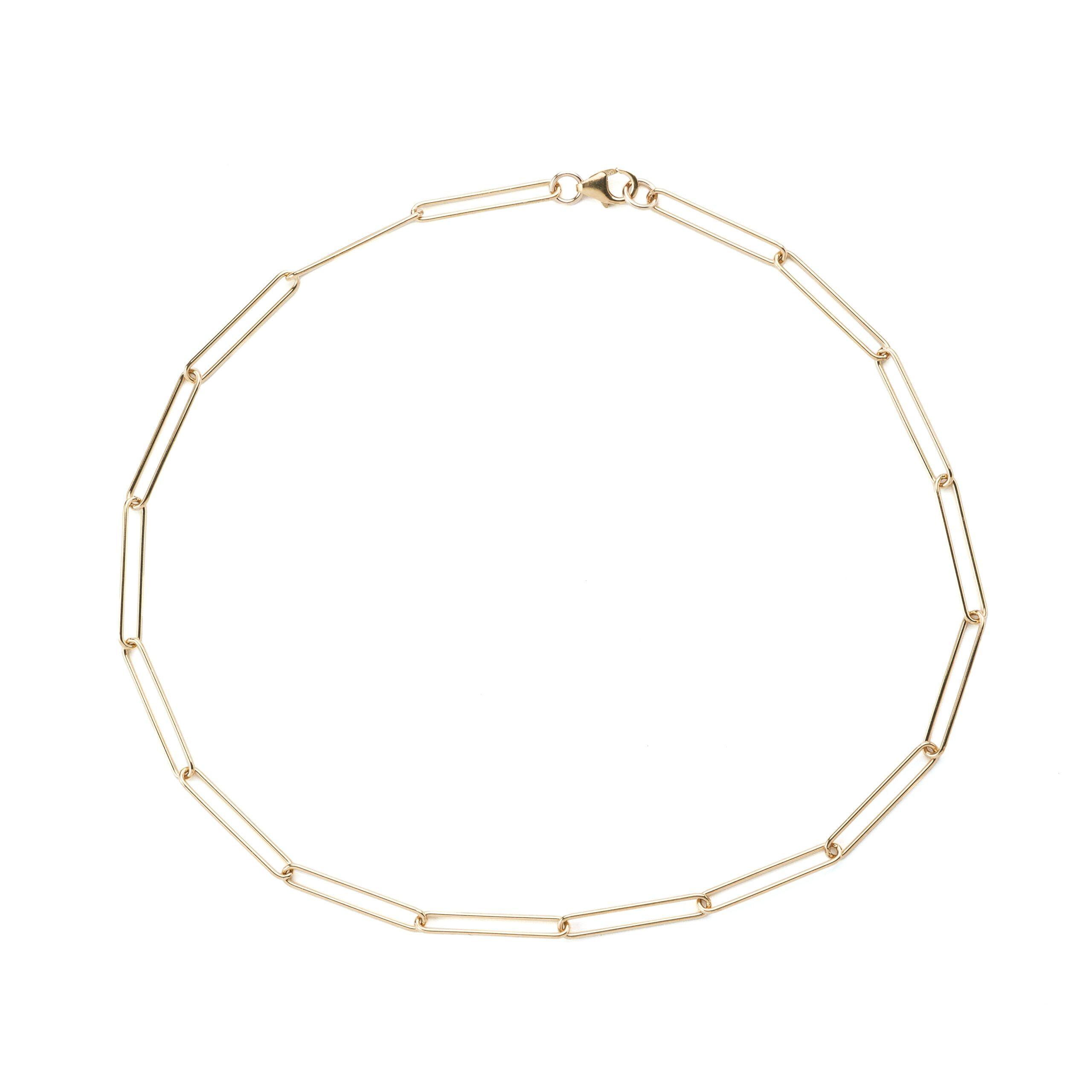 Collar Plata Paper Clip-2