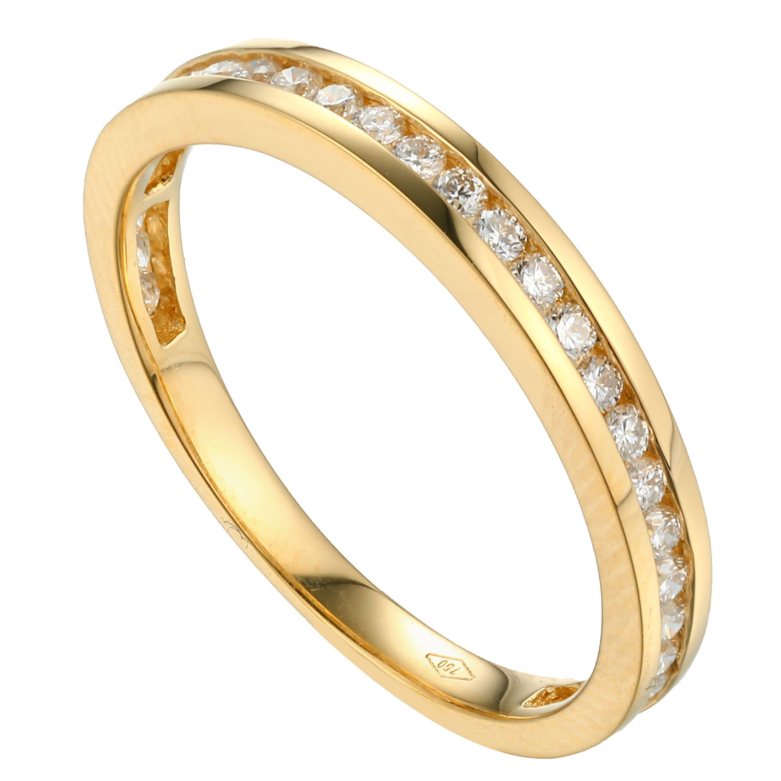 Anillo Oa Med Cintillo Engastado  Btes 0.43Ct #14-0