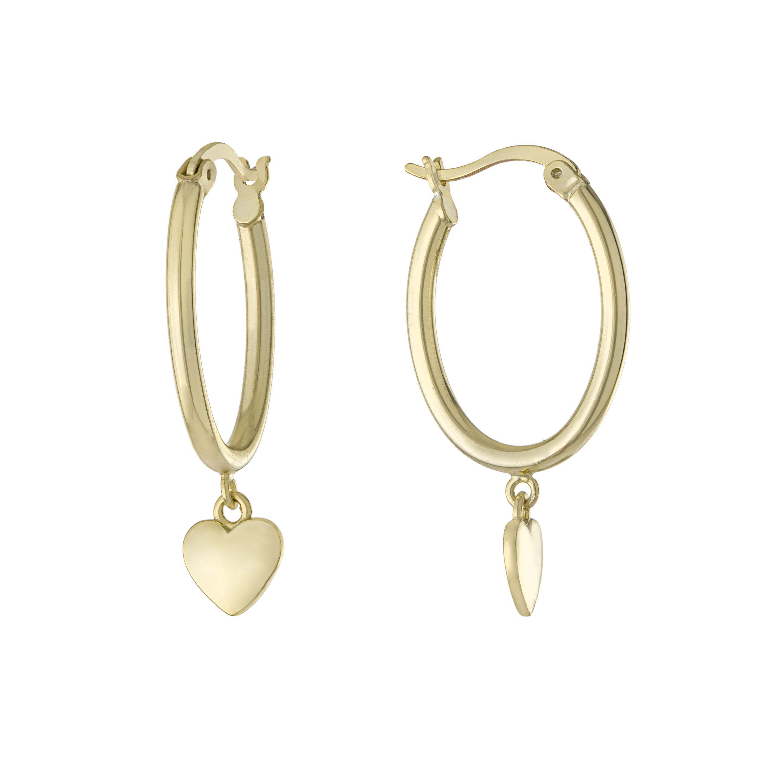 Argollas Corazón Harriet Vermeil Oro 18K Plata 925-0