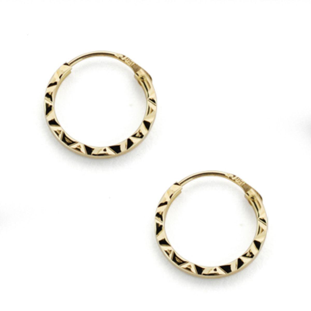 Argollas Oa 18Kt 10Mm Talladas-0