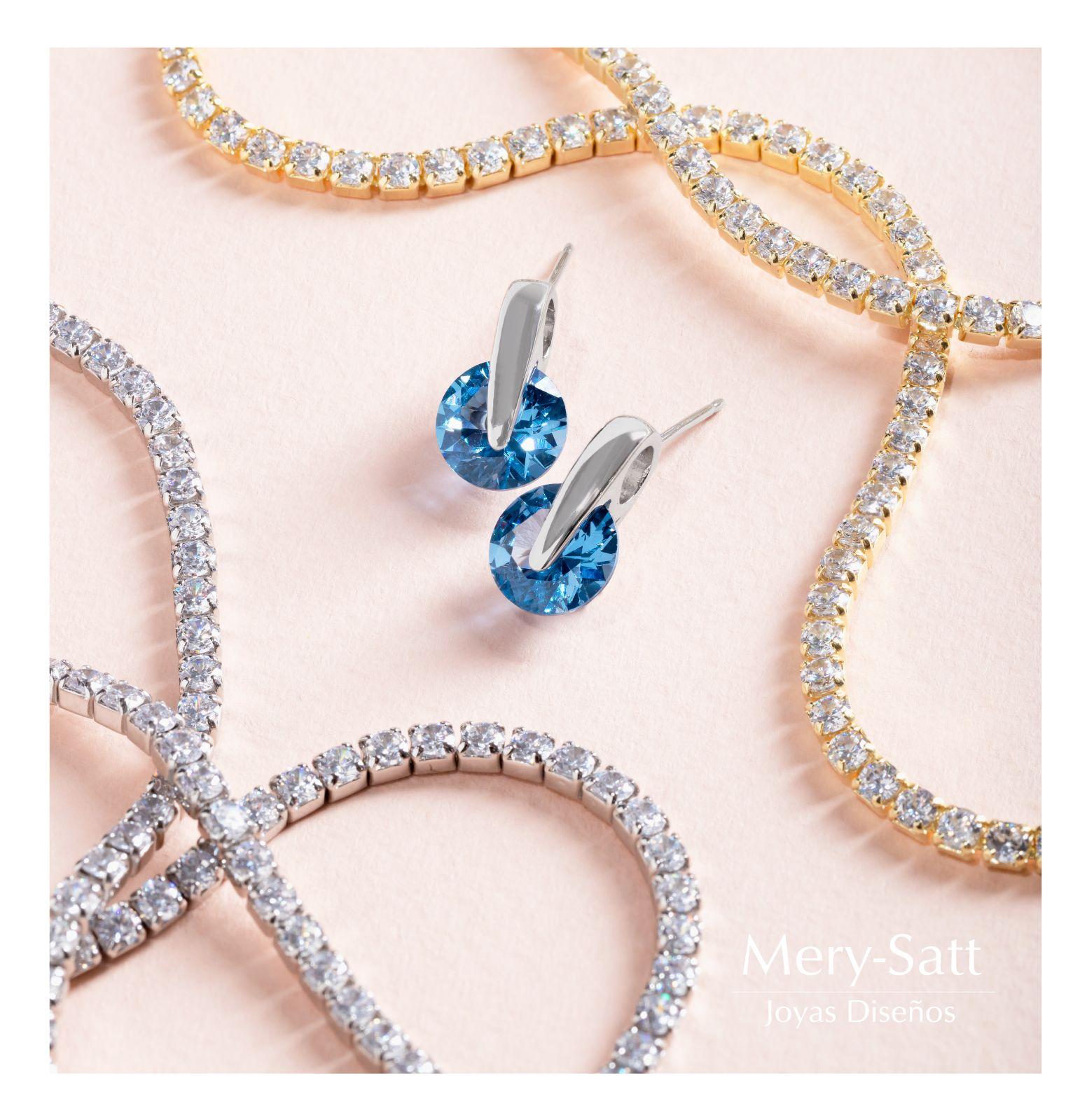 Collar Tennis Plata Vermeil Y Circones - 40 Cm-3