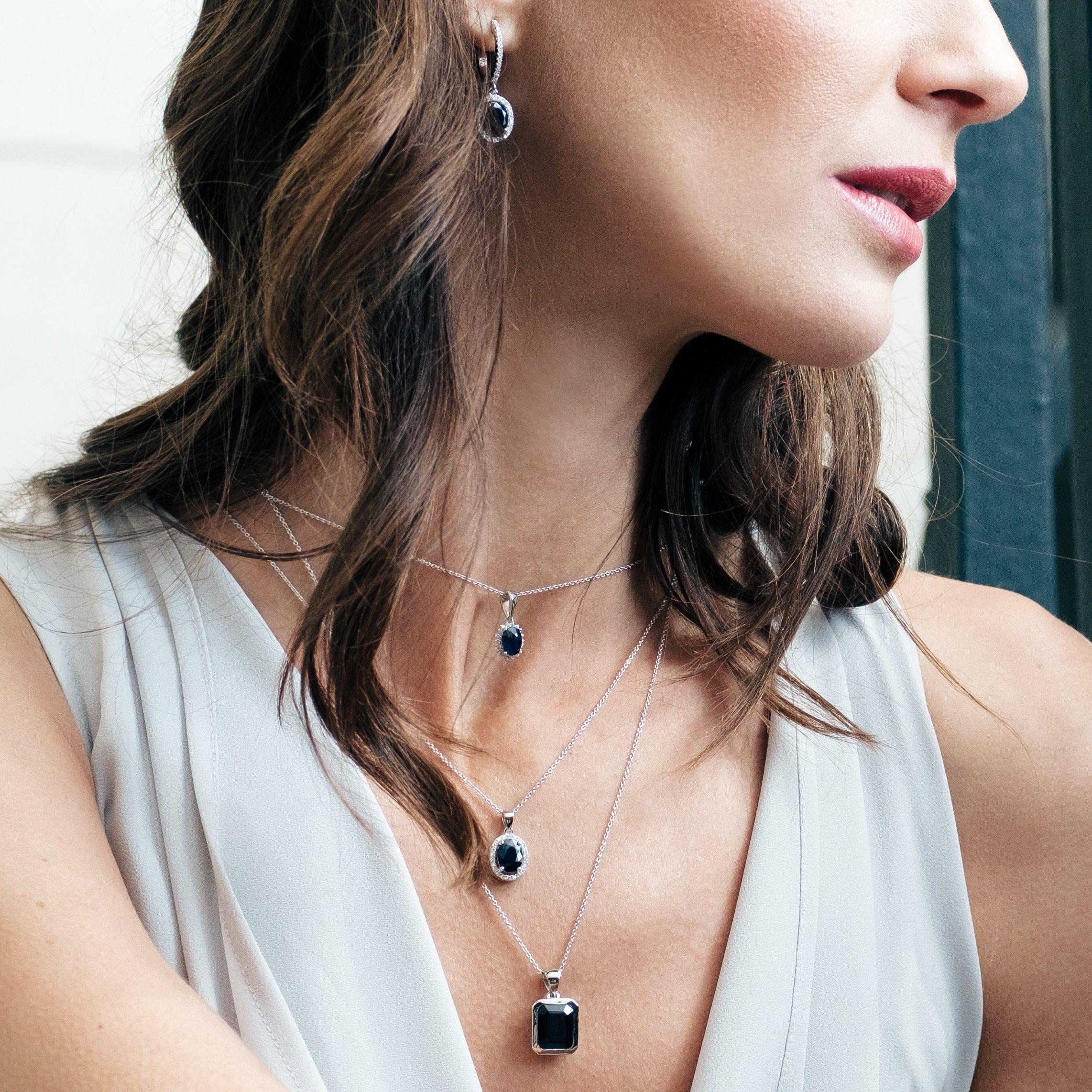 Aros Bloom Zafiro Azul Natural 3,96Ct-1