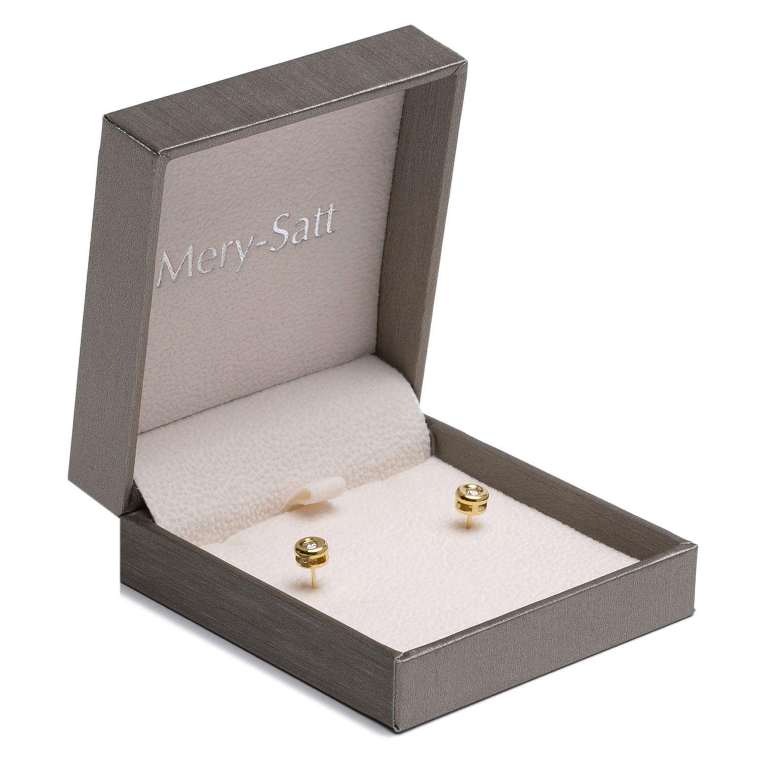 Aros Oro Amarillo 18K Diamantes Bisel 0.10Pts.-2