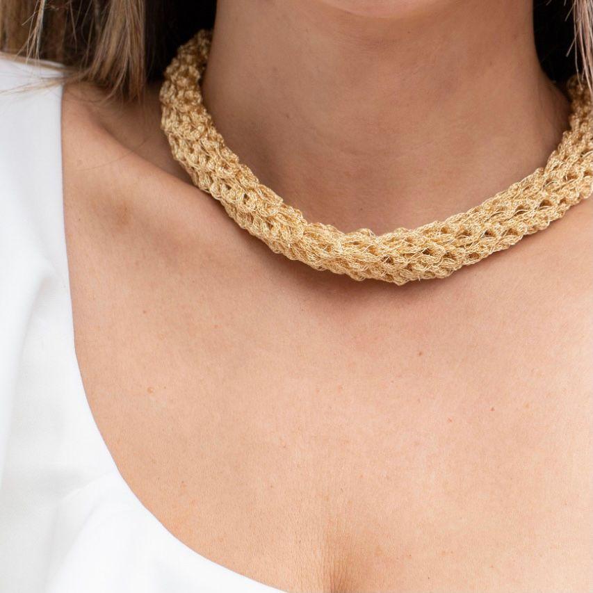 Collar Vermel Malla Ancho-2