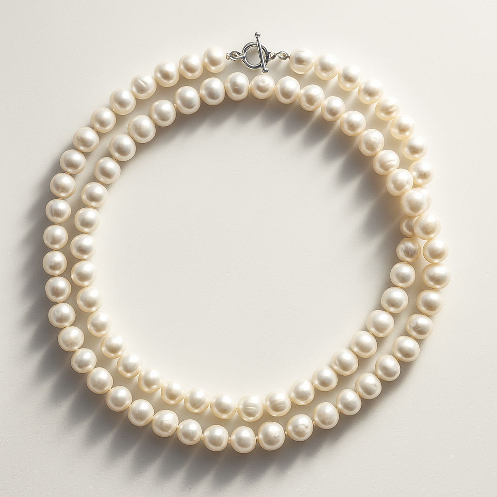 Collar De Perlas Naturales 70 Cm Broche Timon-1