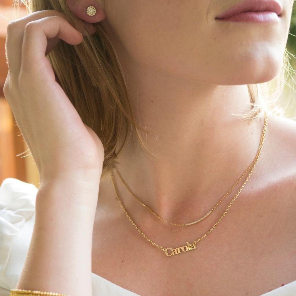 Collar My Name Personalizable Vermeil Oro 18K-4