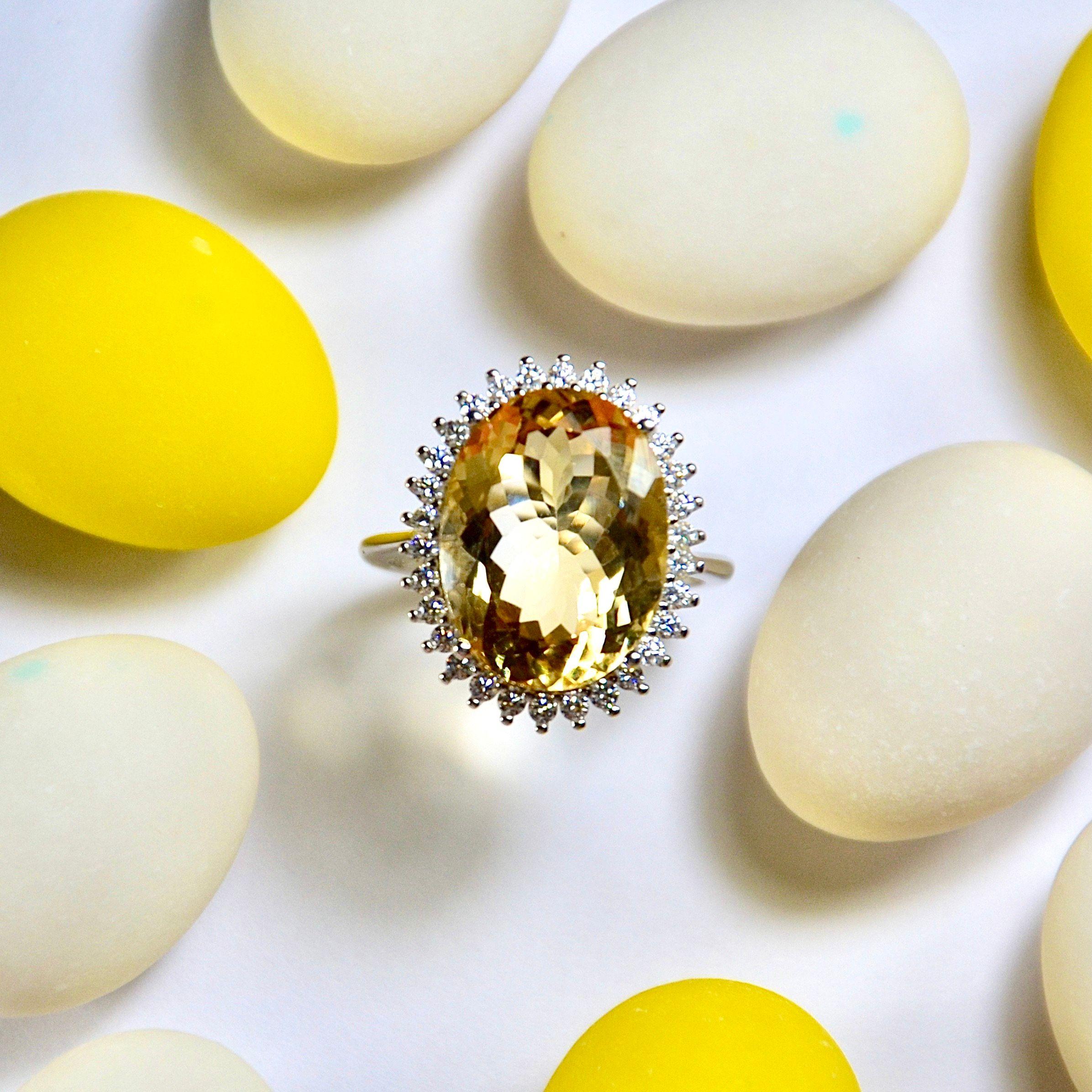 Anillo Bloom 6,5 Ct Citrino Bl #14-0