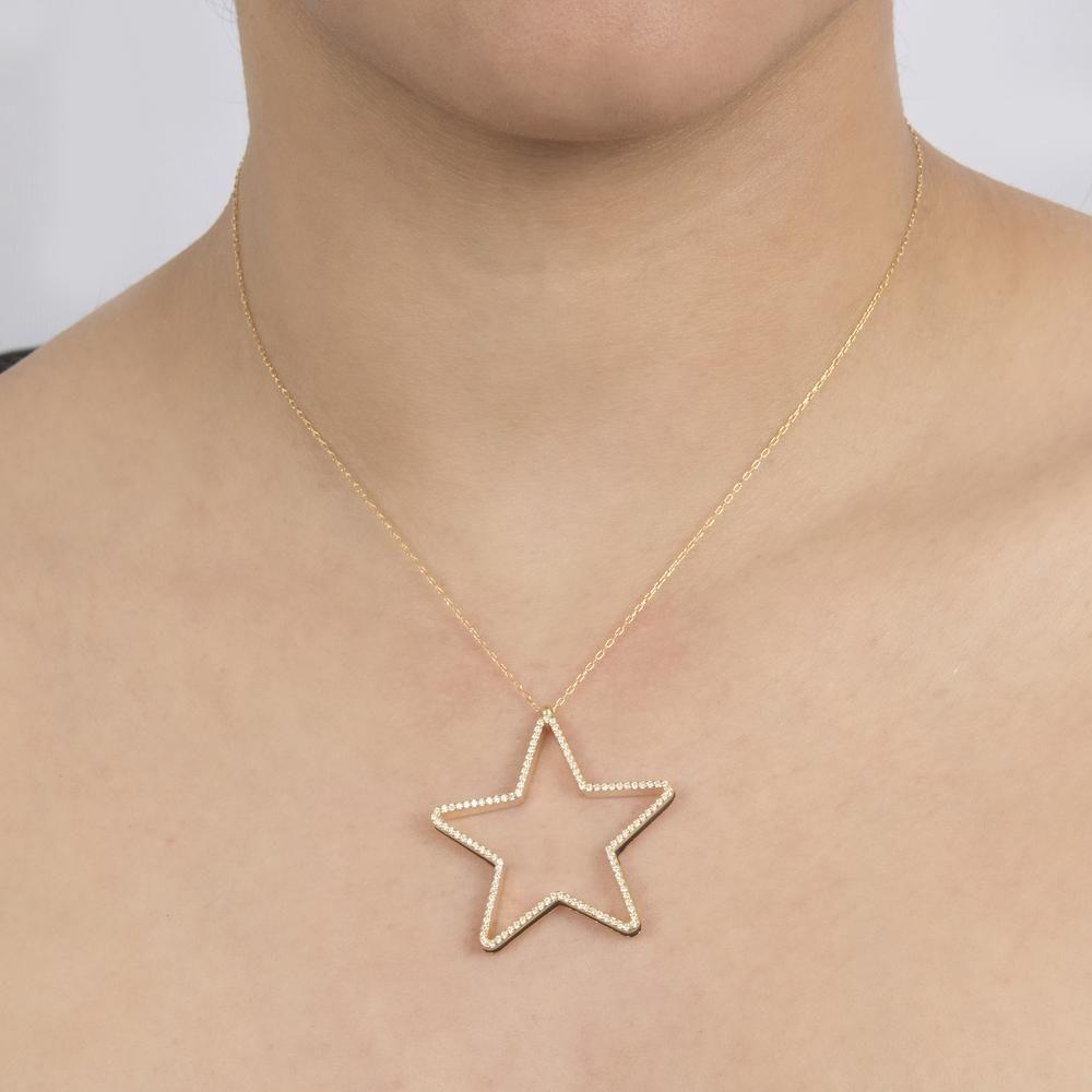 Collar Fran Estrella Calada Con Circones-4