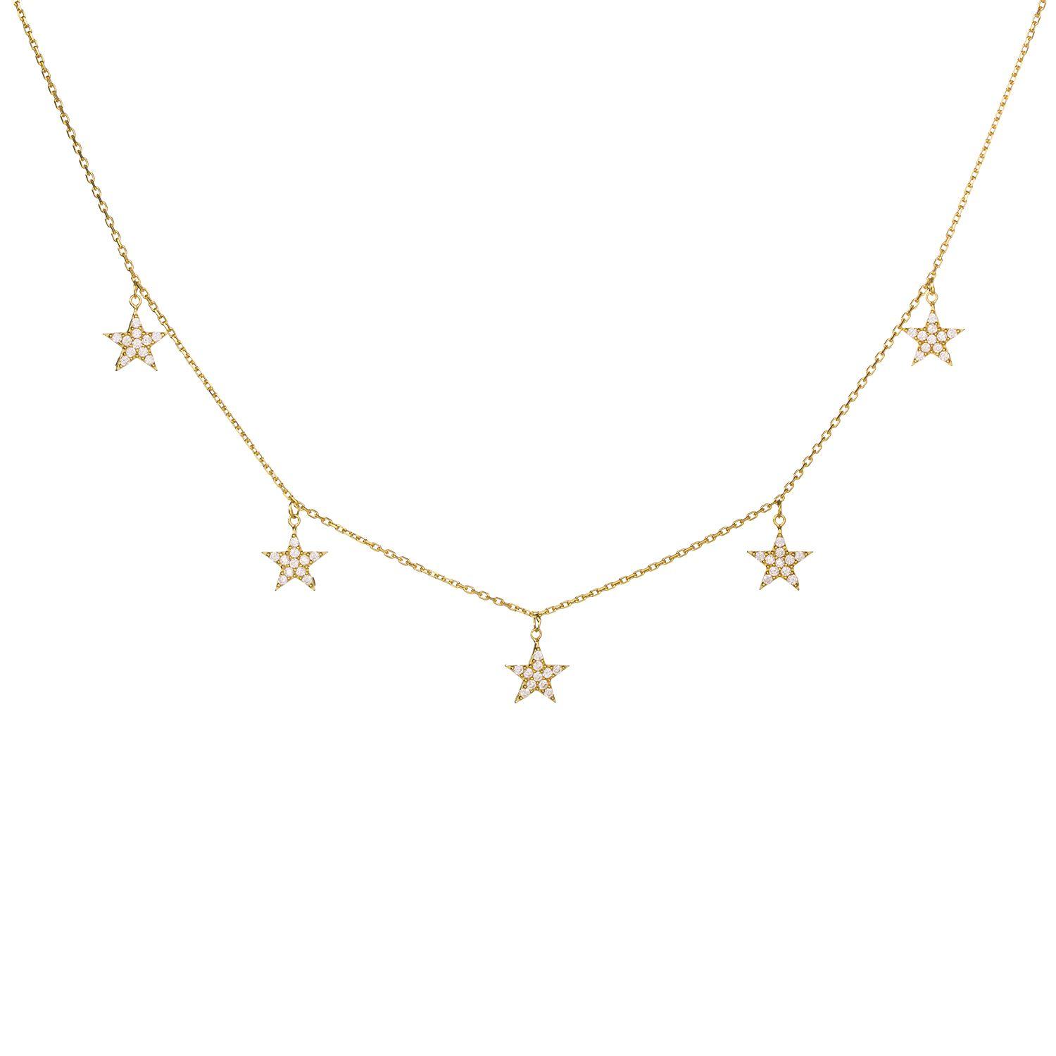 Collar Multi Estrellas Cz-0