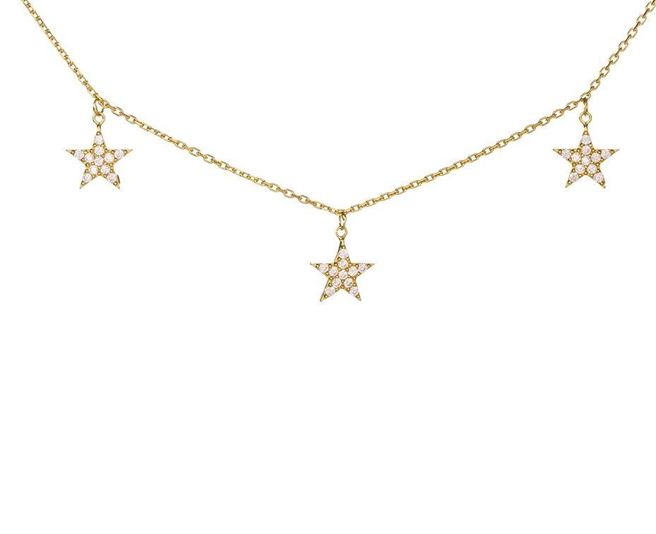 Collar Multi Estrellas Cz-1