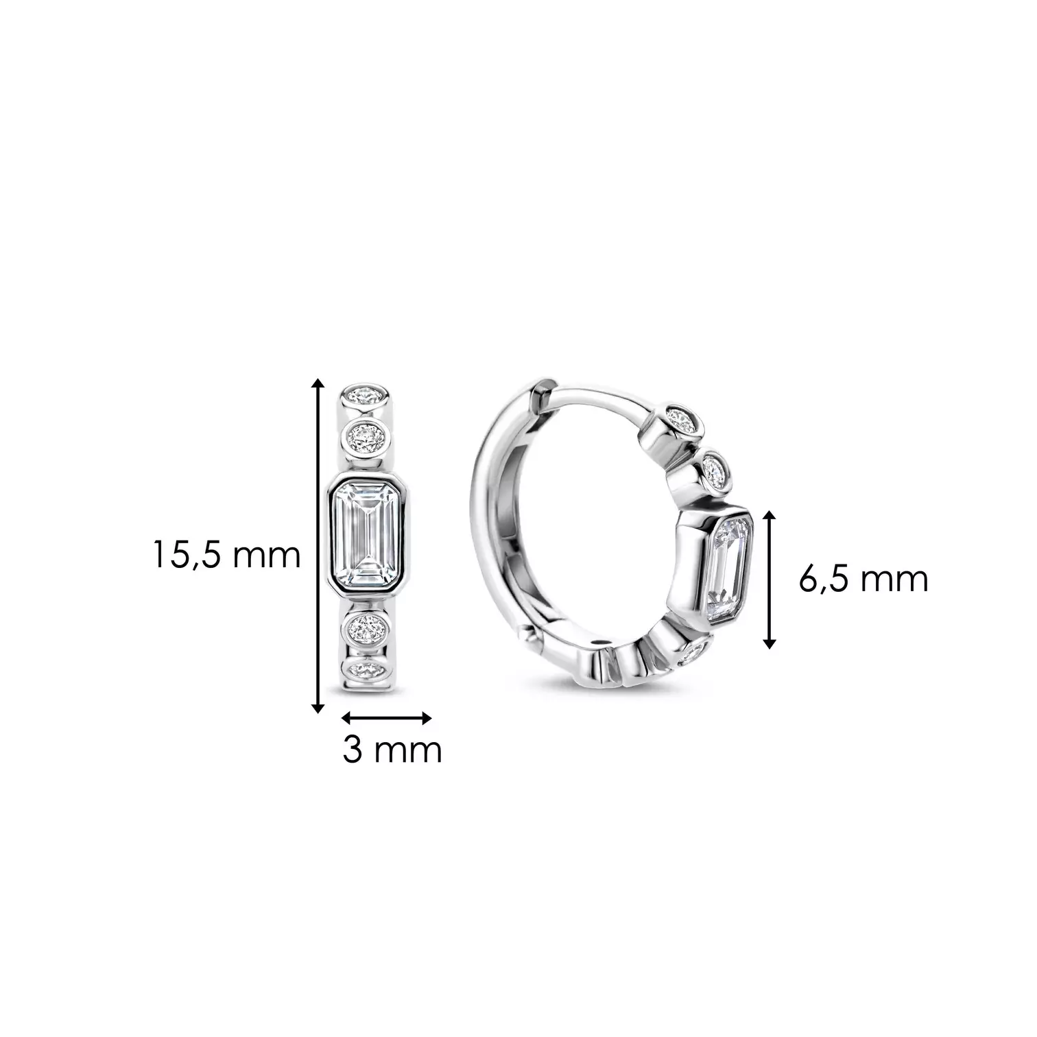Aros Argollas de Plata y circones 7975ZI-2