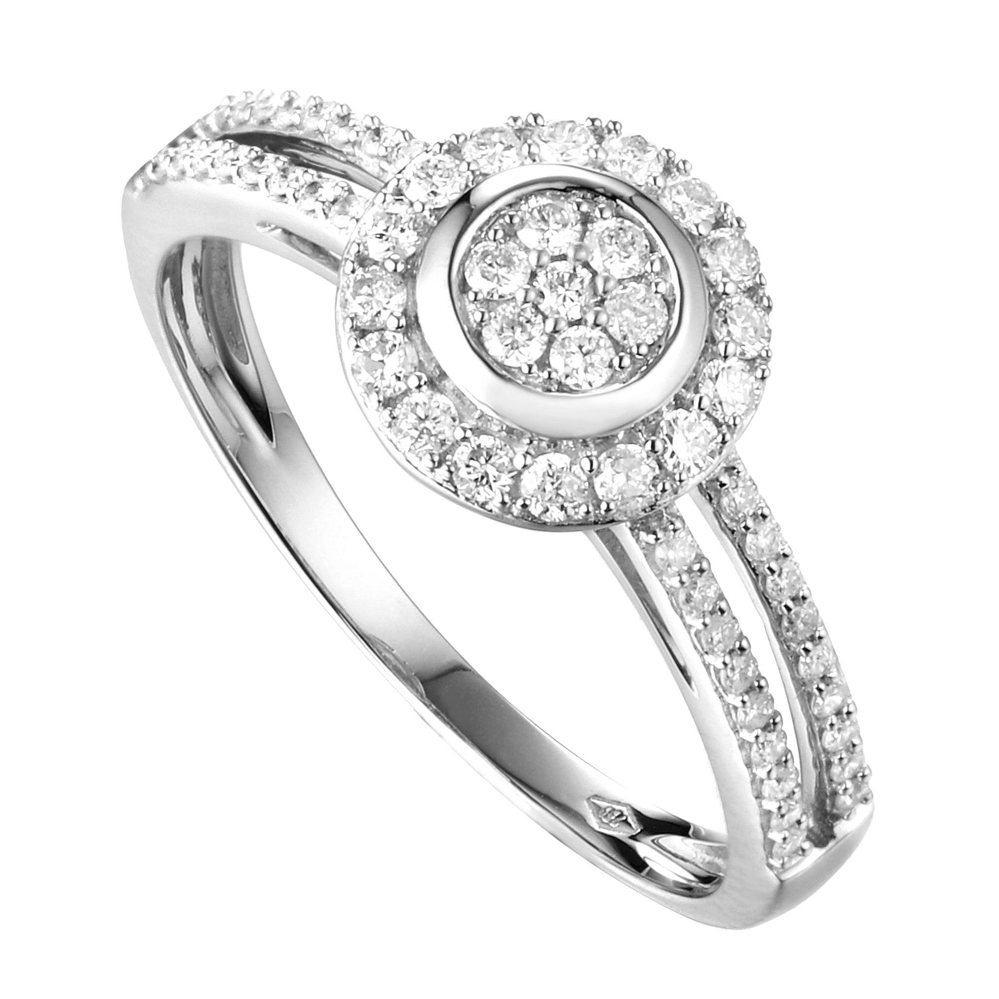 Anillo Ob Sofia 0.37Ct Doble Corrida Btes En Cuerpo #14-0