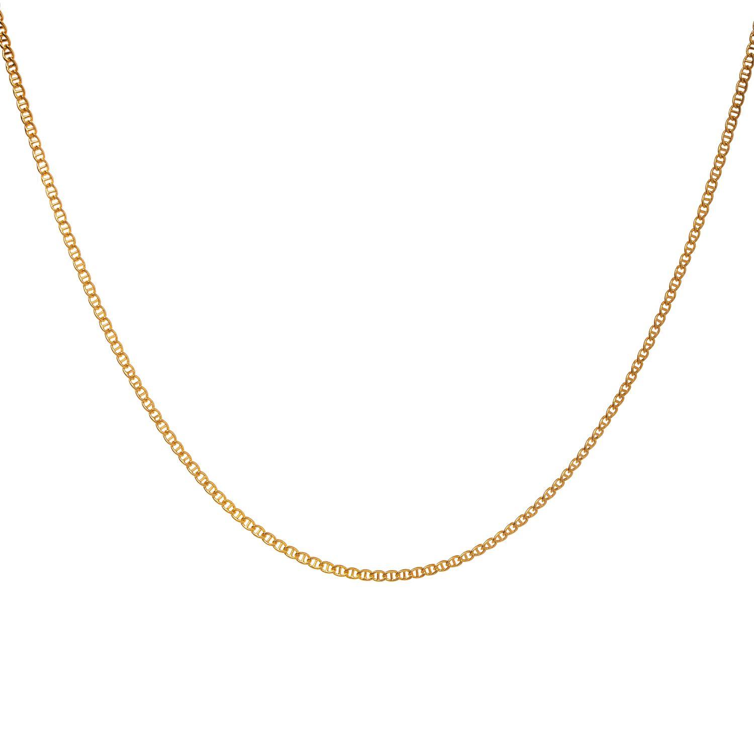 Cadena Oro Amarillo 18K Flat Marine 50Cm-0