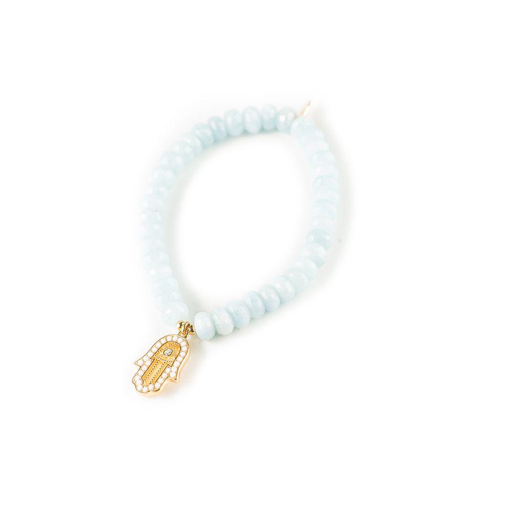 Pulsera Aquamarine Hamsa-0