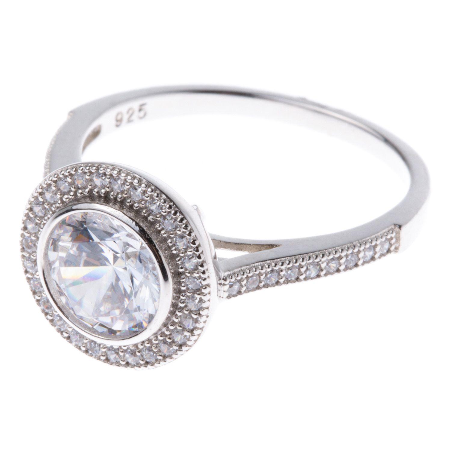 Anillo Solitario Vintage Plata #16-2