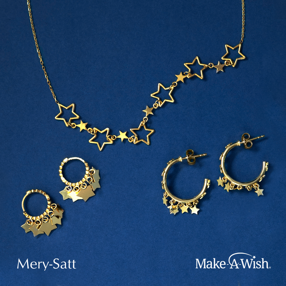 Argollas Con Estrellas Colgantes-2