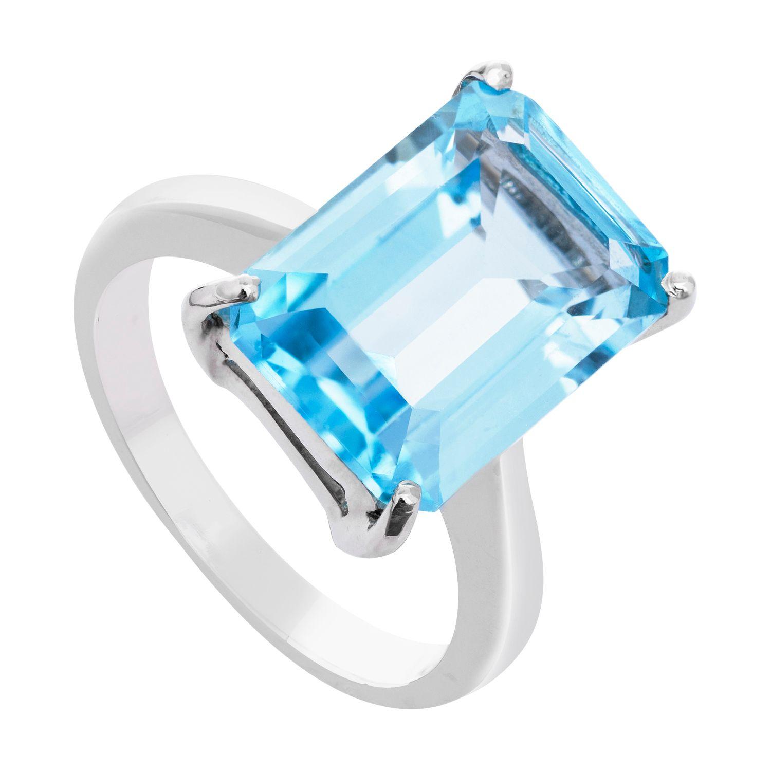 Anillo  Blue Topaz Natural 15-0