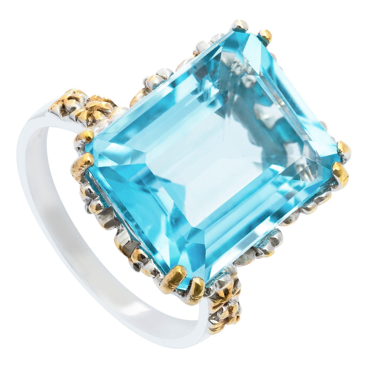 Anillo De Swiss Blue Topaz N 13-1