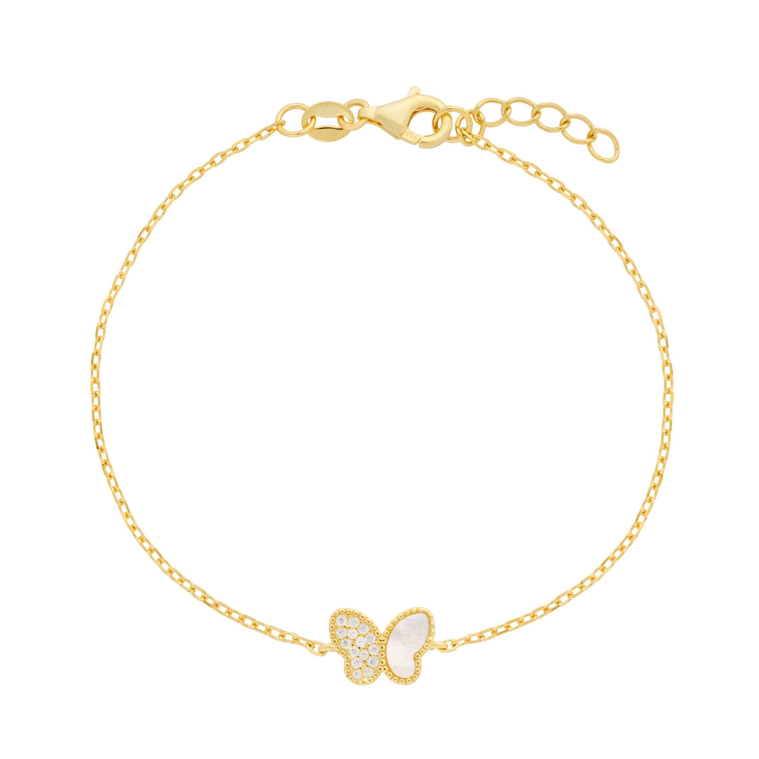 Pulsera Mariposa Bicolor Nacar-0