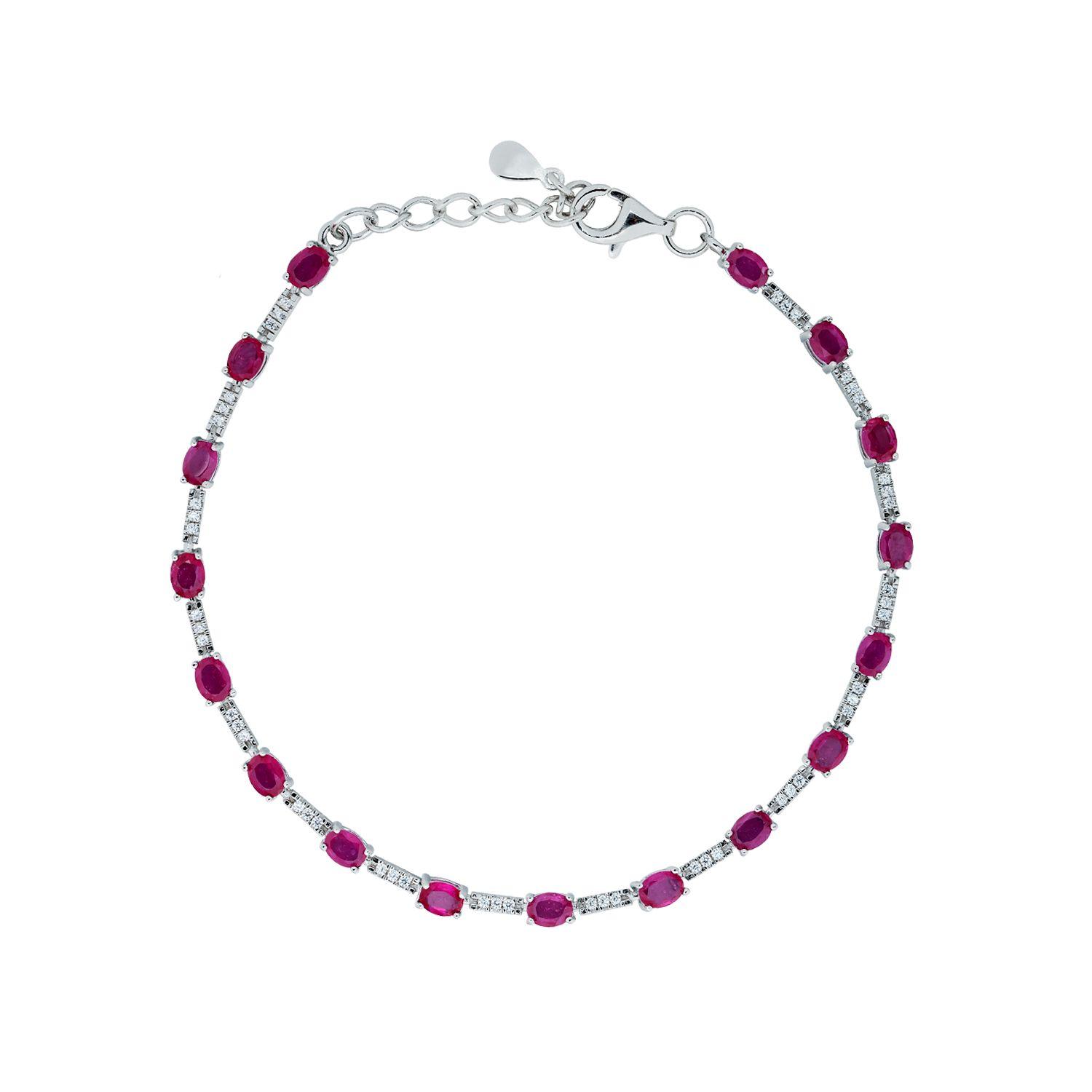 Pulsera Bloom Rubies Naturales 5,99Ct-0