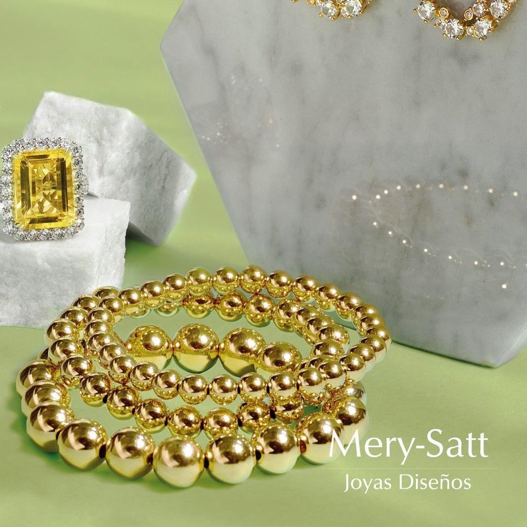 Pulsera Dorada Bolitas Vermeil - 10Mm-2