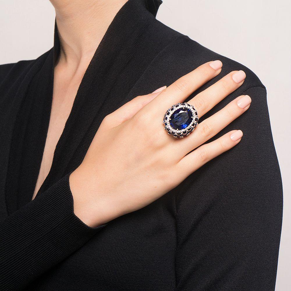 Anillo Silver Cabuchon #12-2