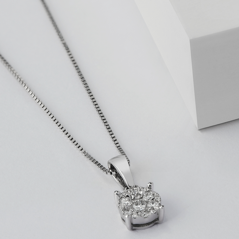 Cadena De Oro Blanco Fina-1