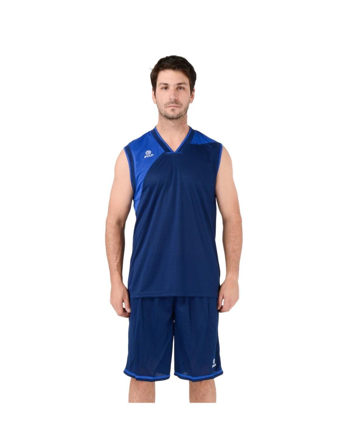 Conjunto de Básquetbol Four Houston Azul Marino-0