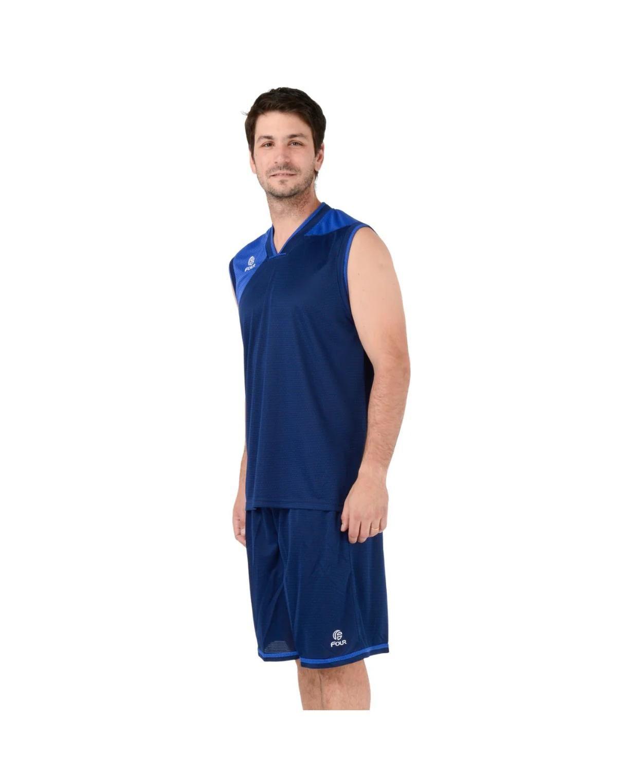 Conjunto de Básquetbol Four Houston Azul Marino-1
