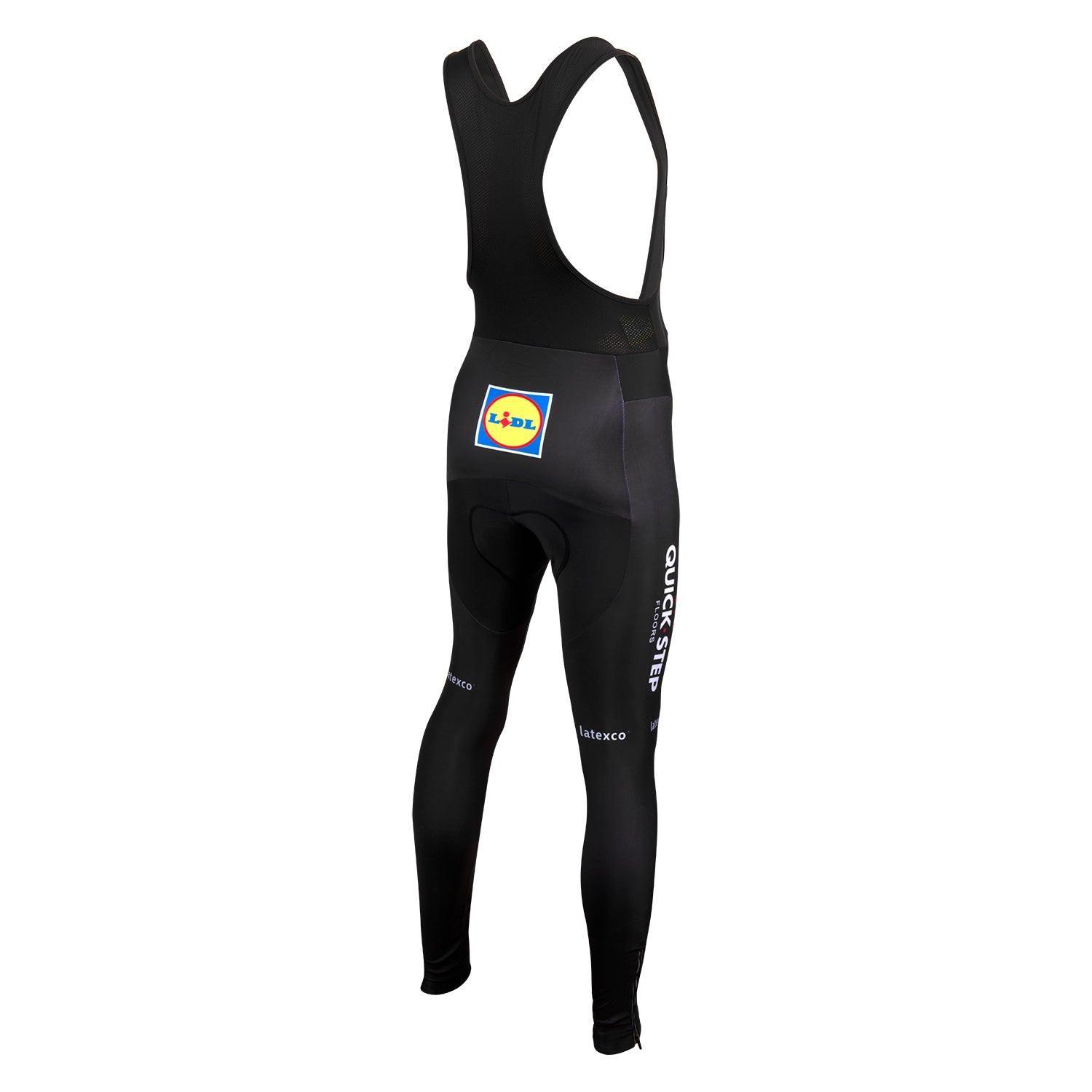 Traje de Ciclismo Manga Larga - Quick Step Azul Negro-3