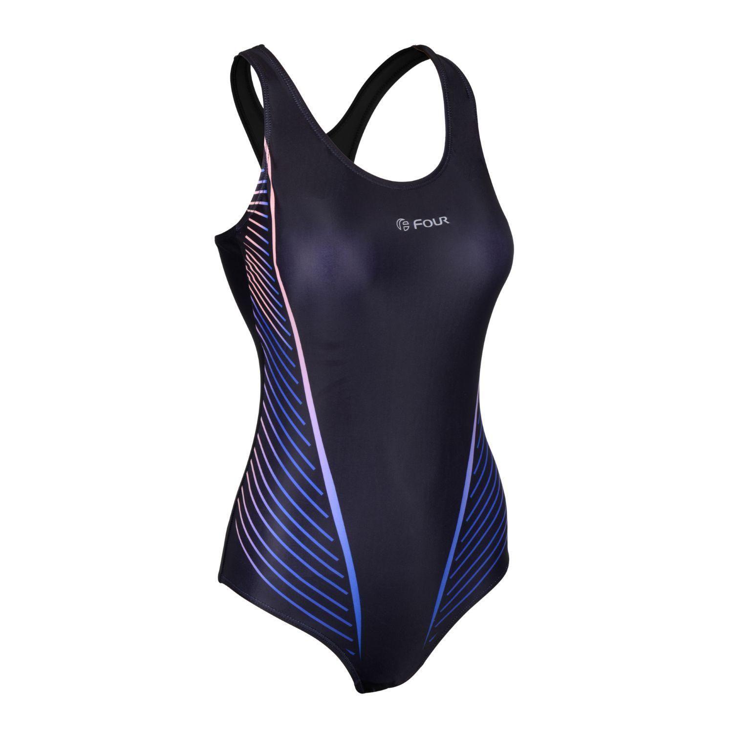 Traje de Baño Mujer Natación Negro - Four Sprint-2