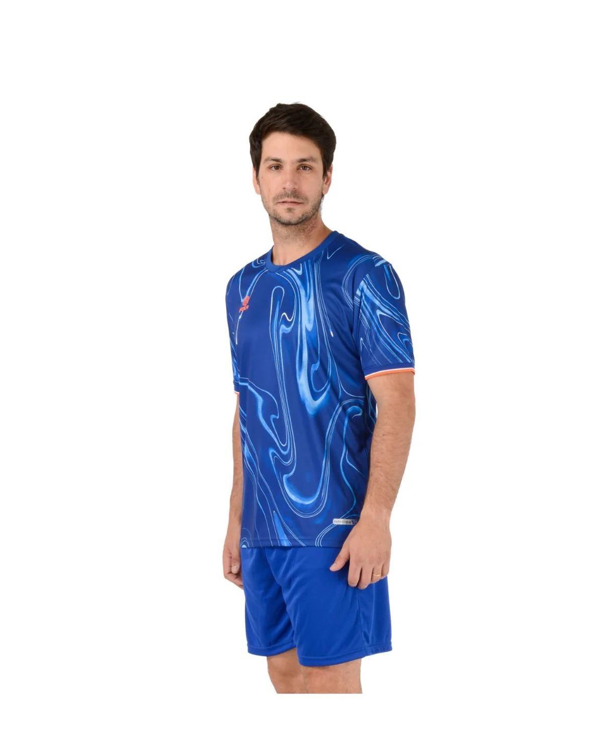 Camiseta Four London Blue Dry Fit Sublimada-2