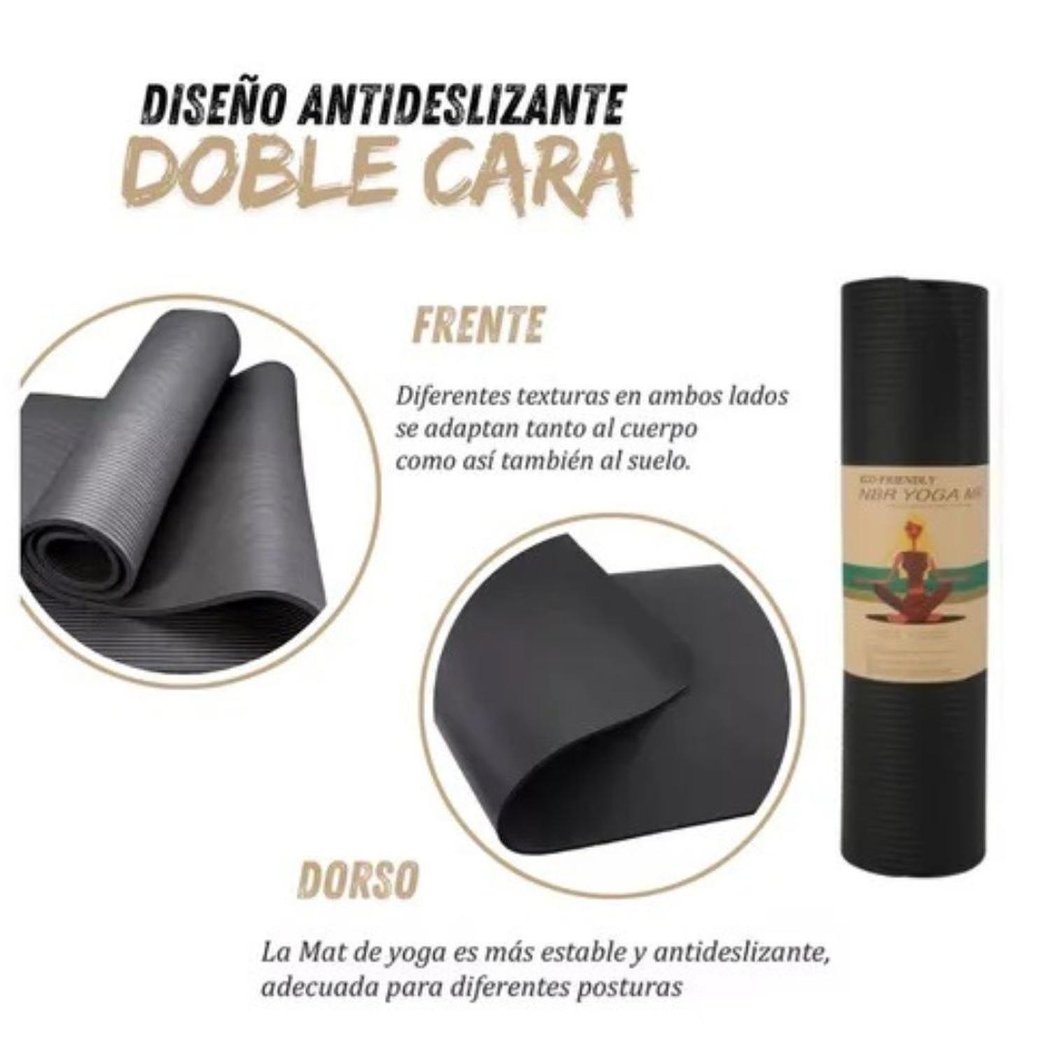 Mat de Yoga o Pilates 8 mm Antideslizante – Doble Cara-3