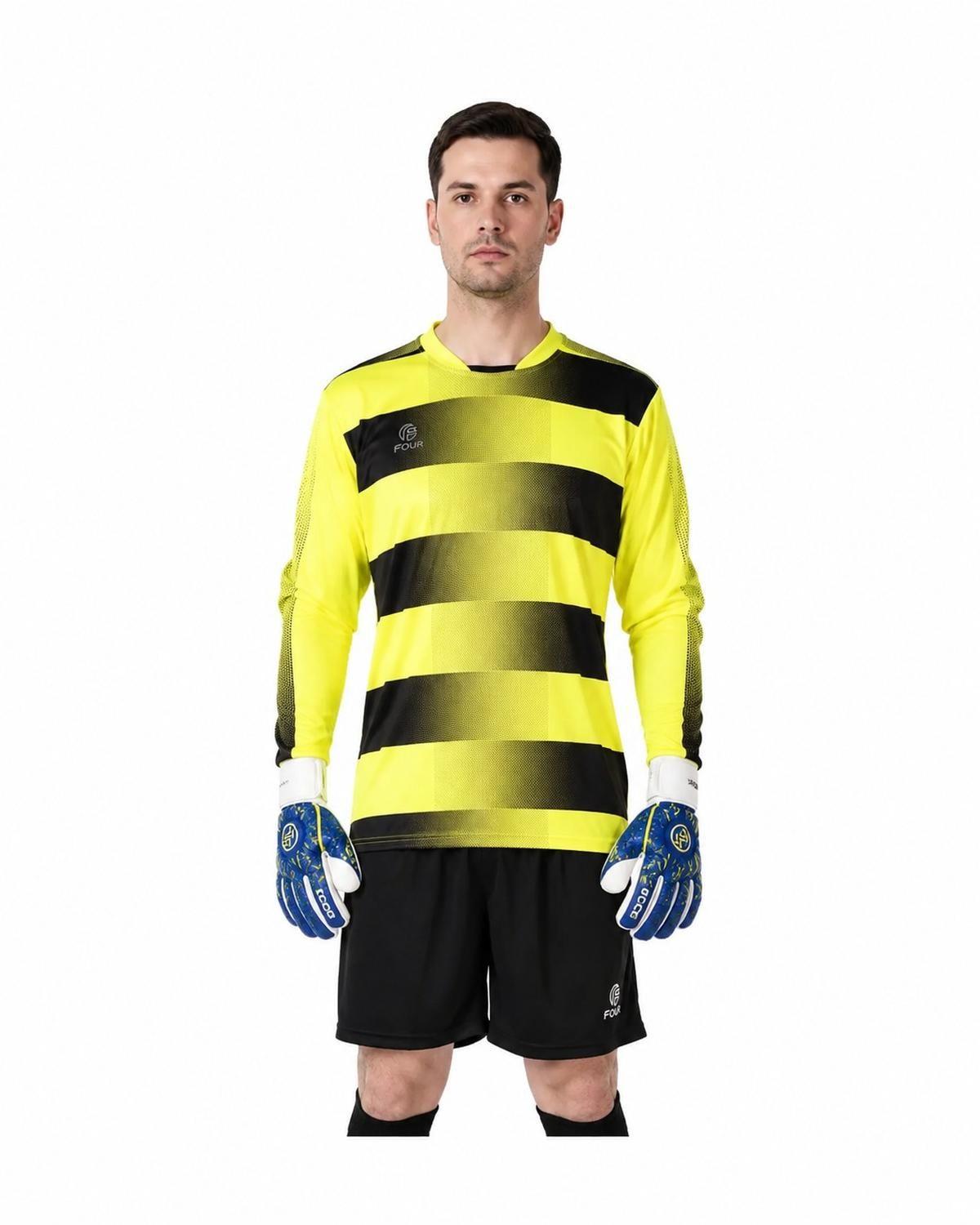 Uniforme Arquero Four Colonia Amarillo con Negro - Talla L-0