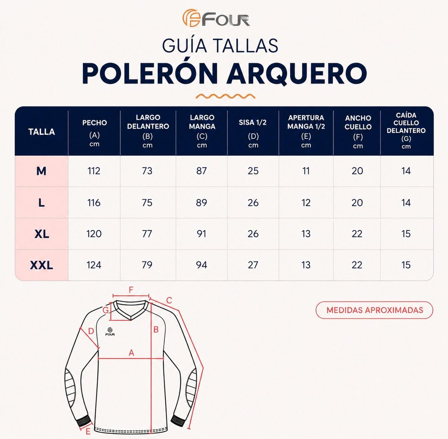 Uniforme Arquero Four Colonia Amarillo con Negro - Talla L-5
