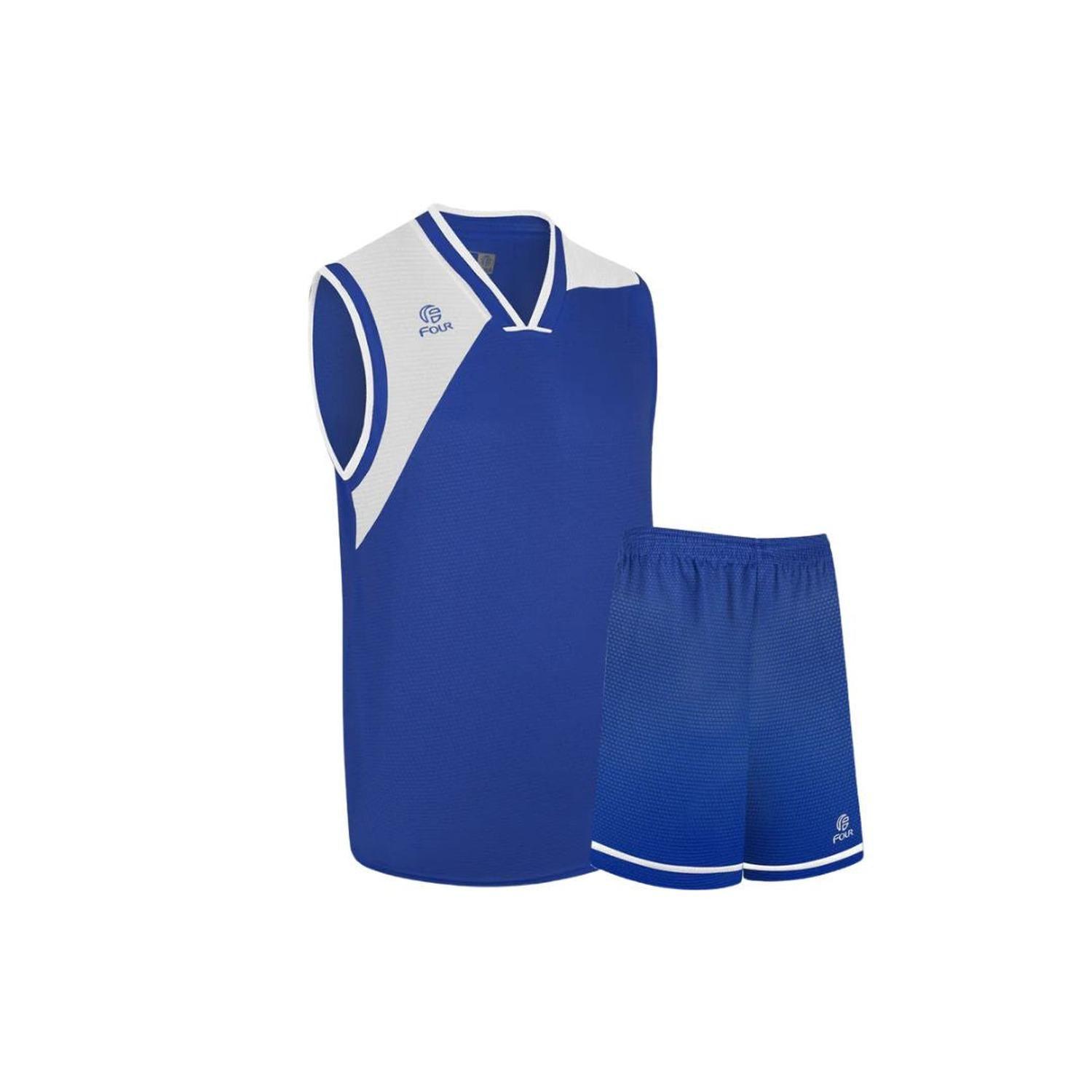 Conjunto de Básquetbol Four Houston Azul/Blanco-4