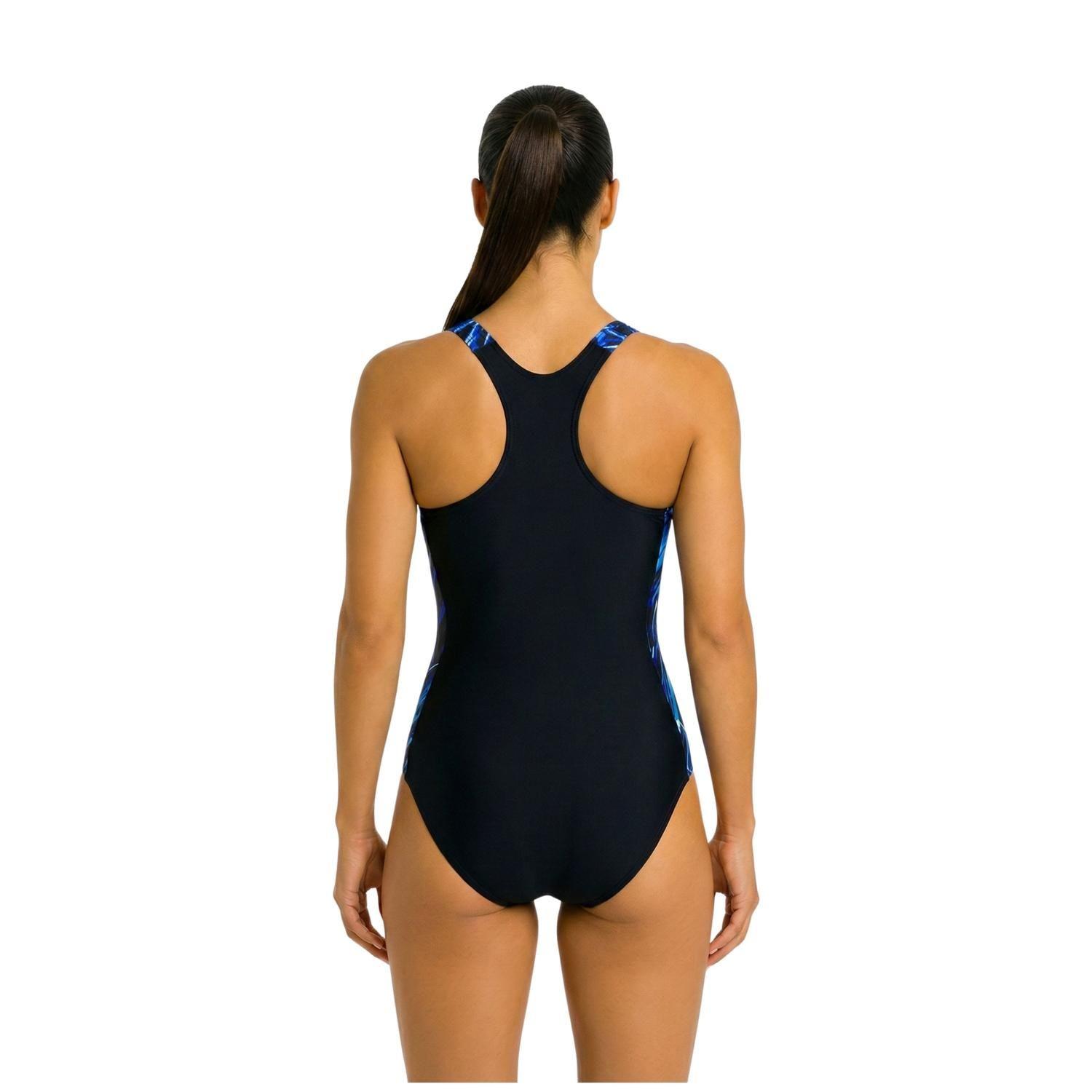 Traje Baño Natación Four Freeze Mujer Sublimado Azul-1