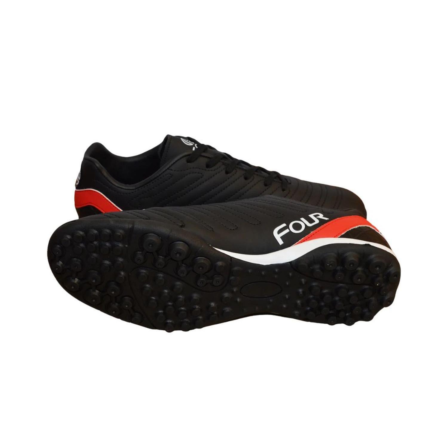 Zapatos Baby Fútbol Four Strike Negro Pasto Sintético-4