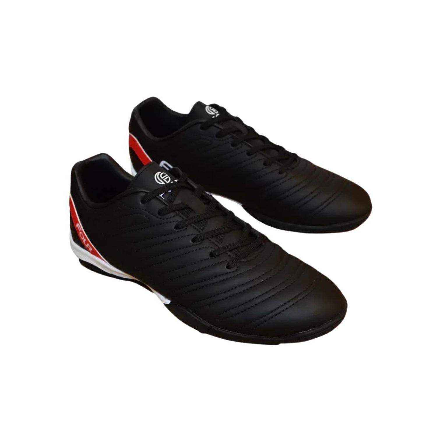 Zapatos Baby Fútbol Four Strike Negro Pasto Sintético-5