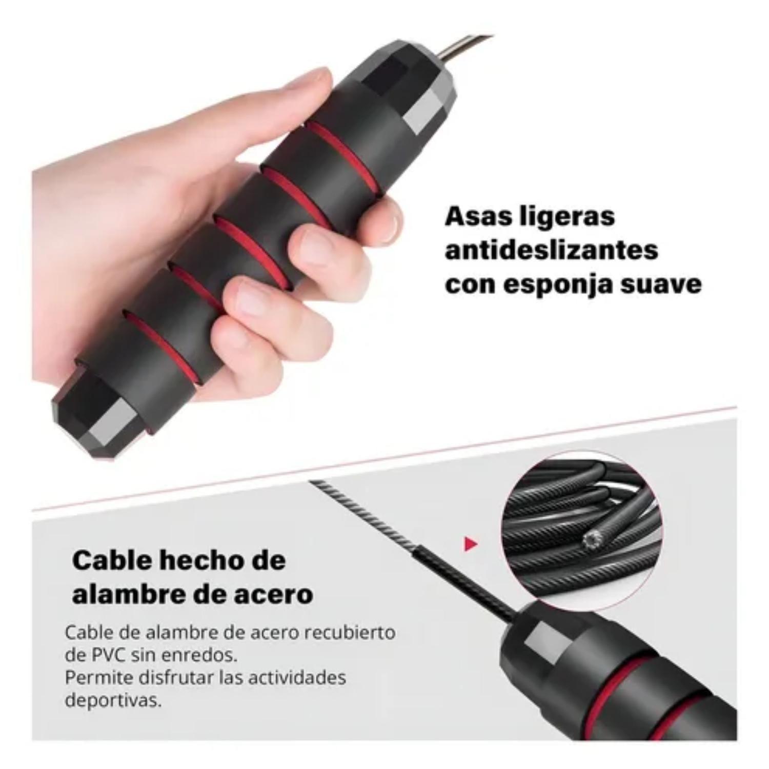 Cuerda de Salto con Cable de Acero 3m-2