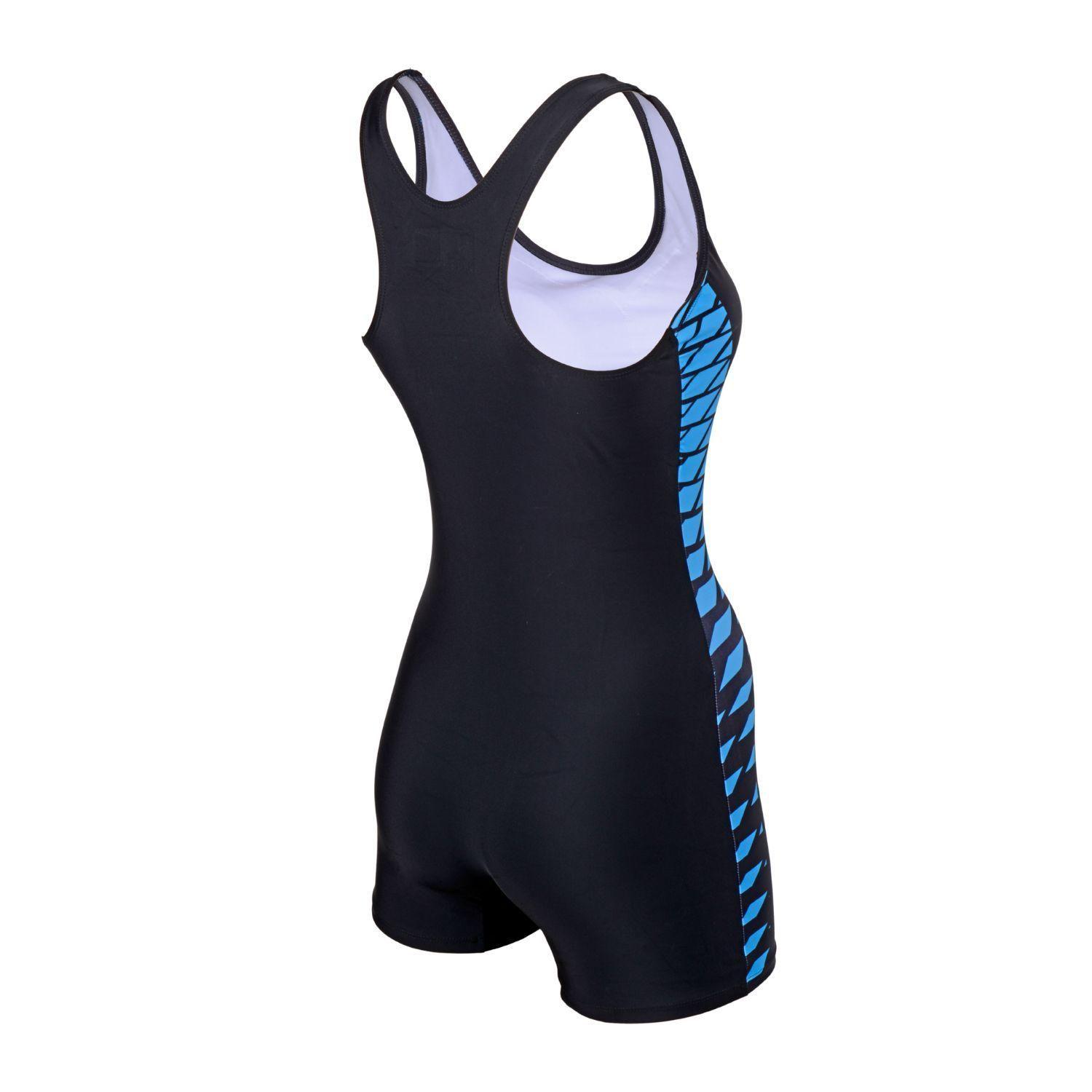 Traje de Baño Mujer Natación Boxer Negro - Four-2