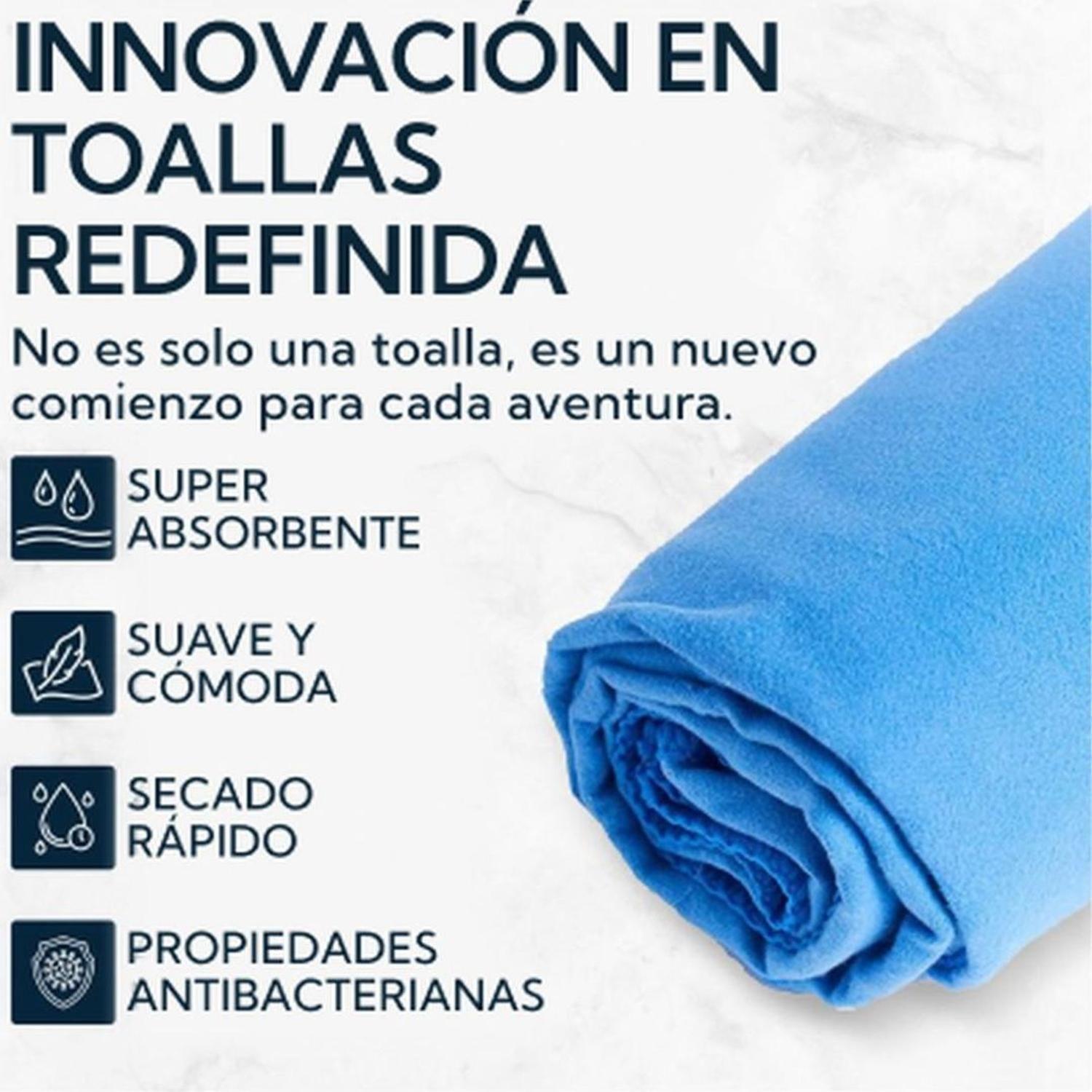 Toalla Microfibra Suede 60x120cm - Secado Rápido - Four-4